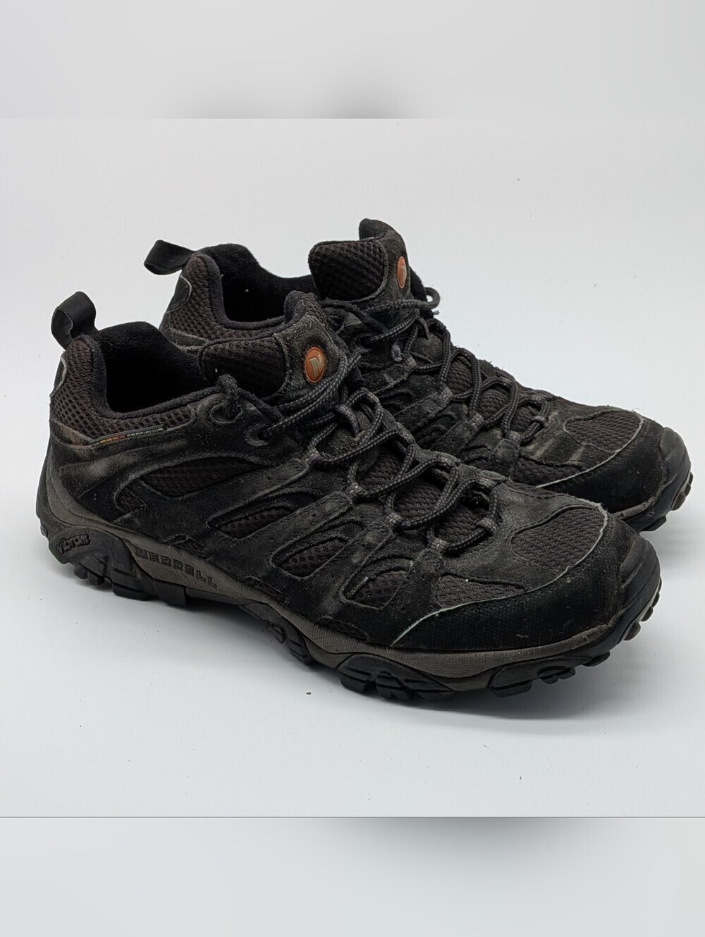 Merrell Moab 3 Mid Waterproof Men's Size 10.5 Black Night Hiking Boots J3981